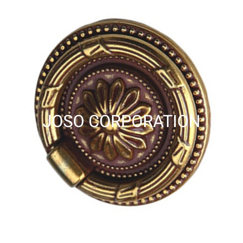 56mm antigo anel de bronze lidar com móveis lidar com ferragem liga de zinco punho