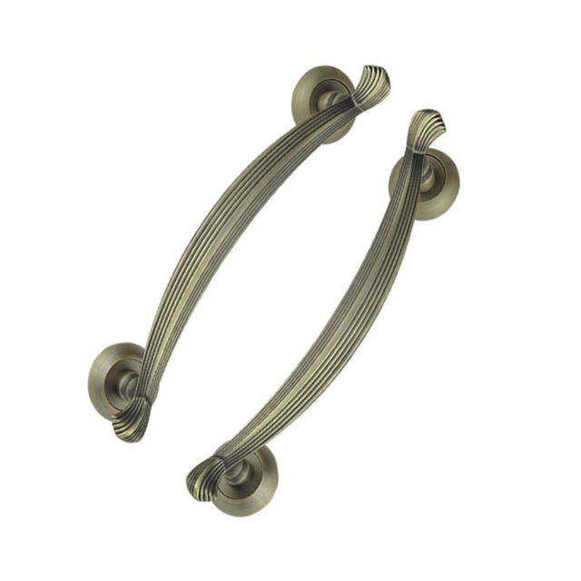 Punho doméstico de bronze antigo liga de zinco do armário do puxador da porta de 300mm