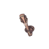 Punho de gaveta de bronze antigo de cobre antigo liga de zinco de 53mm