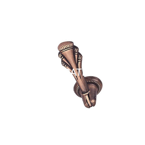 Punho de gaveta de bronze antigo de cobre antigo liga de zinco de 53mm