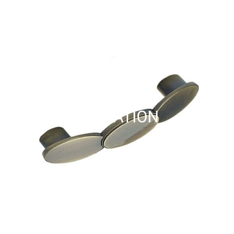 Punho delicado liga de zinco do armário da mobília do estilo do arco de 96mm da forma