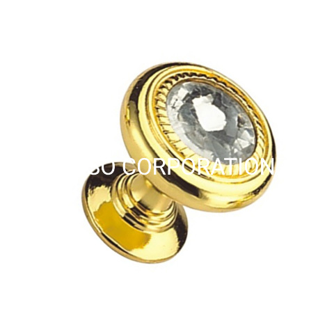 Punho liga de zinco do estilo europeu 26mm do punho dourado da cor do punho do vestuário