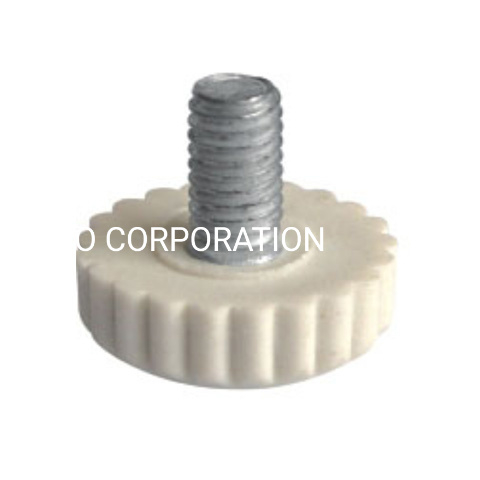 Aço com parafuso ajustável PP de ferragens para móveis Conector de perna de sofá