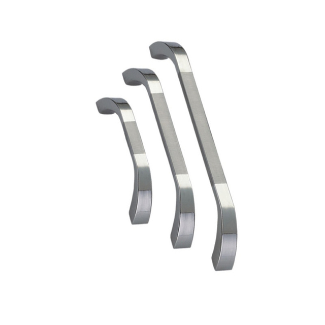 Punho brilhante escovado 160mm liga de zinco da mobília de Chrome de 96mm 128mm