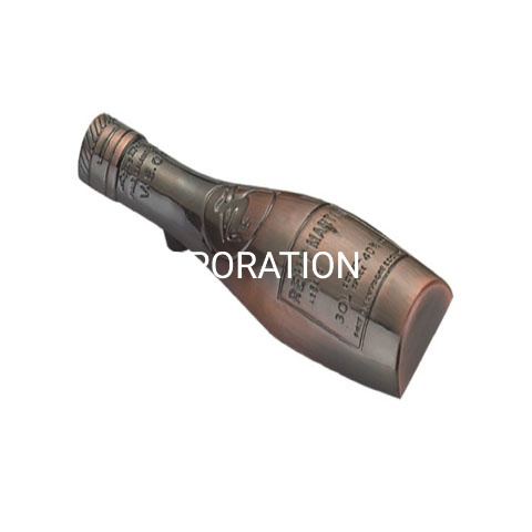 Moda garrafa forma cobre antigo 64mm alça pequena gaveta alça de móveis