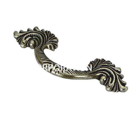 Atacado Clássico Dourado Latão Antigo 64mm Puxador Puxador Gaveta