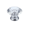 Fornecimento de fábrica 19mm 22mm 25mm gaveta de cristal alça de liga de zinco alça do gabinete
