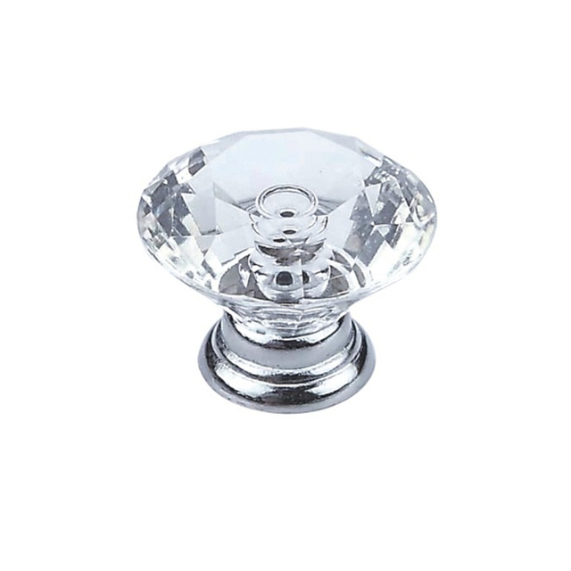 Fornecimento de fábrica 19mm 22mm 25mm gaveta de cristal alça de liga de zinco alça do gabinete