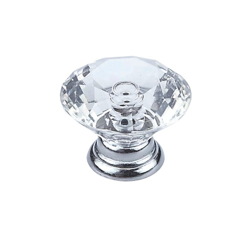 Fornecimento de fábrica 19mm 22mm 25mm gaveta de cristal alça de liga de zinco alça do gabinete