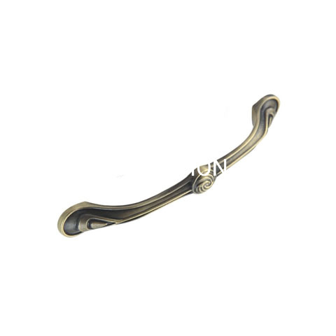 Fornecimento de fábrica 128mm cristal antigo bronze arco gabinete alça guarda-roupa