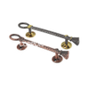 Puxador de móveis de latão antigo de cobre antigo de liga de zinco de estilo europeu 64mm 96mm