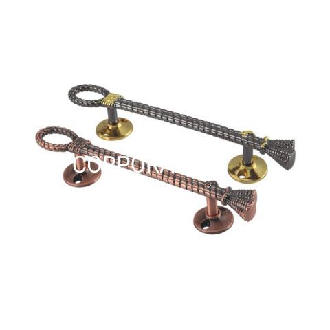 Puxador de móveis de latão antigo de cobre antigo de liga de zinco de estilo europeu 64mm 96mm