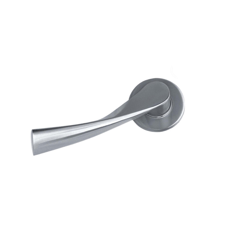 Alavanca de porta de aço inoxidável 304 de alta qualidade, alça de 129 mm, alça de escritório