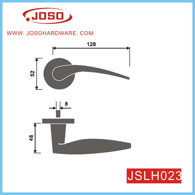 Maçaneta da porta com alavanca plana interna para home office