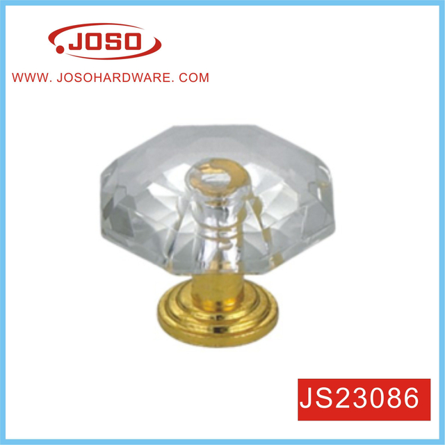 Puxador redondo de diamante para armário de gaveta