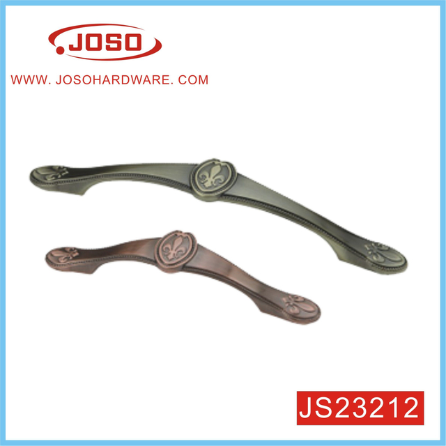 Puxador de cobre antigo estilo Art Déco para gaveta de armário