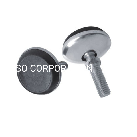 Metal com suporte de móveis com parafuso ajustável PP, acessórios para pernas de sofá, encaixe de perna