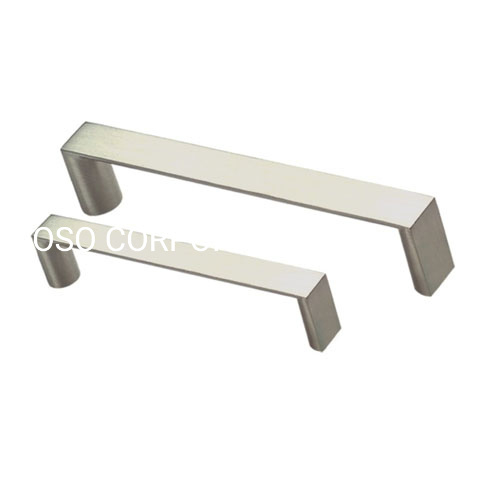 Fornecimento de fábrica 96mm liga de zinco escovado estilo T maçaneta da porta maçaneta do quarto
