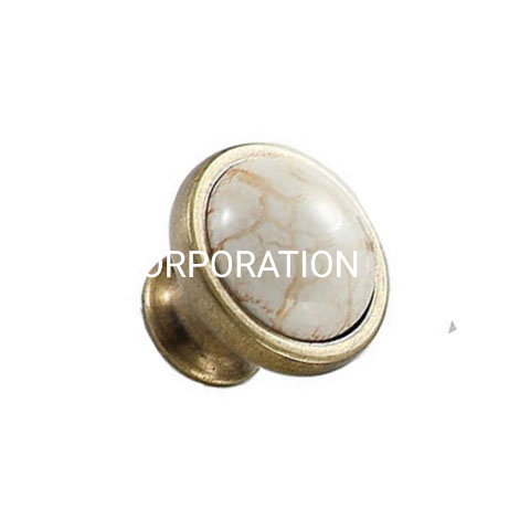 Fornecimento de fábrica liga de zinco 34mm puxador para móveis puxador de cogumelo botão do gabinete