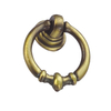 Punho de bronze antigo liga de zinco de 35mm Ring Handle Chest