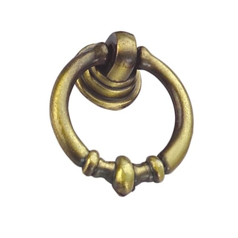 Punho de bronze antigo liga de zinco de 35mm Ring Handle Chest