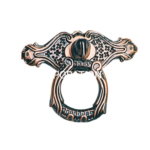 Botão de gaveta de liga de zinco clássico decorativo de 40mm Botão de cozinha Botão do armário