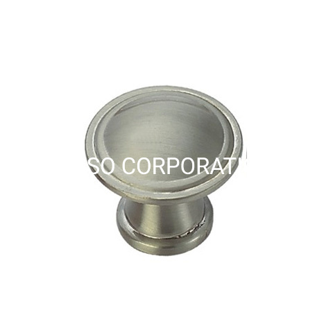 Fashoin liga de zinco 28 mm 30 mm escovado para móveis botão do armário botão da alça