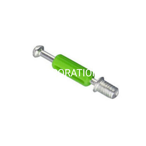 Venda quente de aço com comprimento de plástico é encaixe para móveis com parafuso de 44 mm