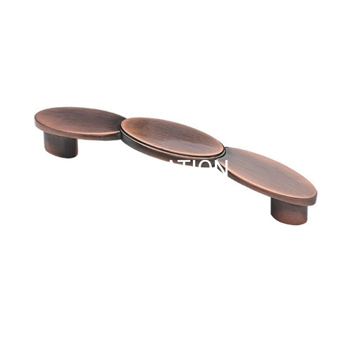 Punho delicado liga de zinco do armário da mobília do estilo do arco de 96mm da forma