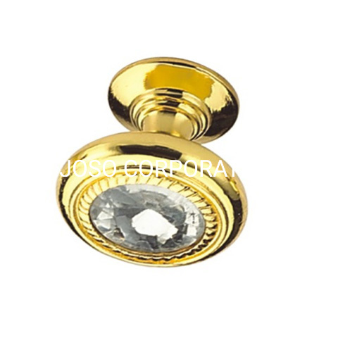 Punho liga de zinco do estilo europeu 26mm do punho dourado da cor do punho do vestuário