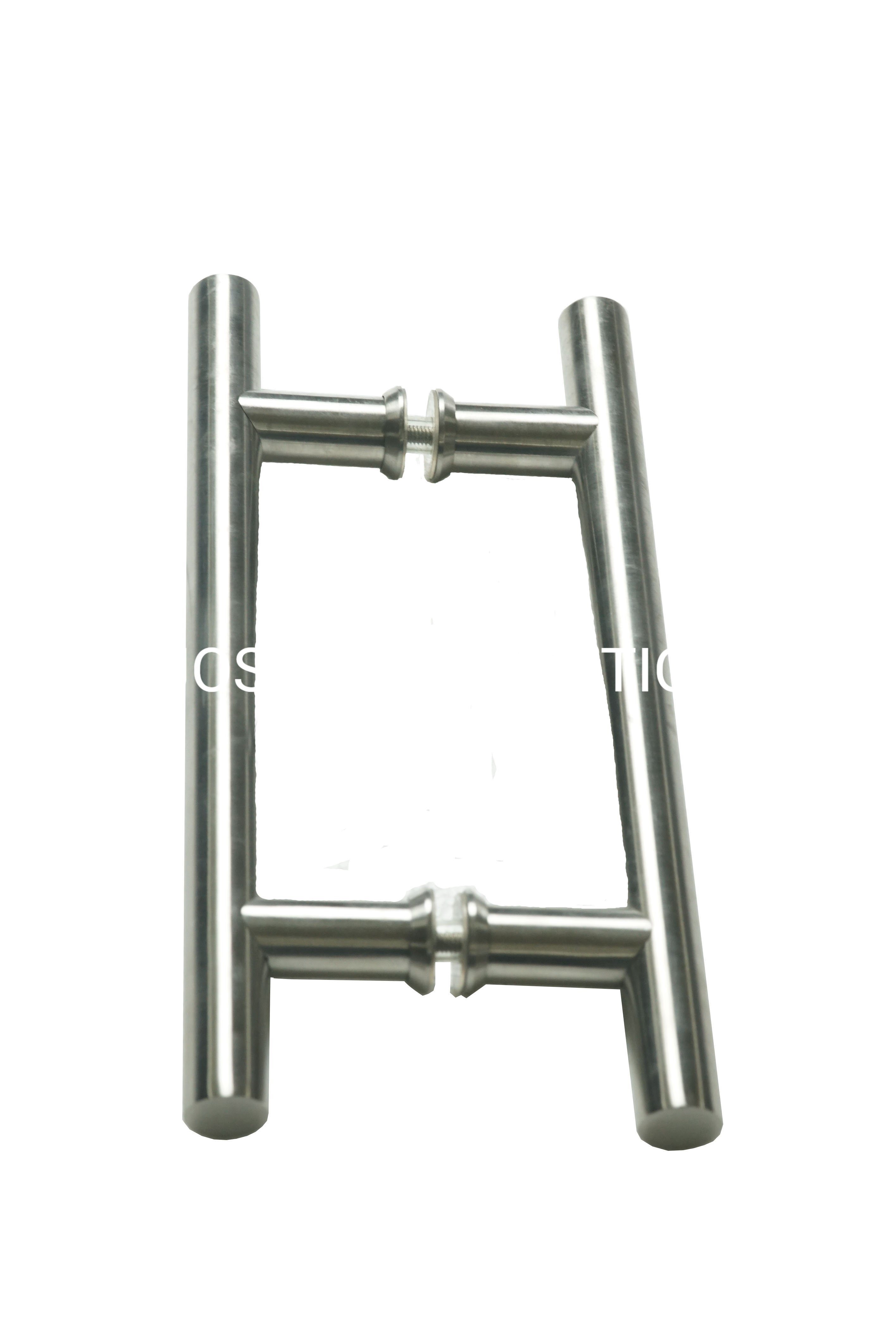 Punho de vidro de aço inoxidável da tração do punho Cc160 do tubo do puxador da porta da forma de H