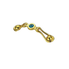 Alça de peito com alça de diamante dourada de liga de zinco de alta qualidade 64 mm 96 mm