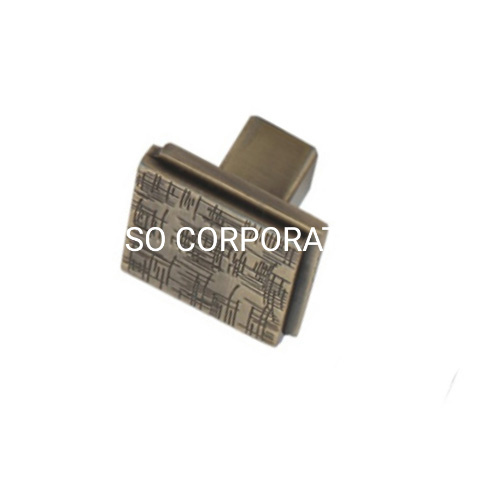 Gaveta de punho liga de zinco de cobre antigo quadrado clássico de 28mm 45mm