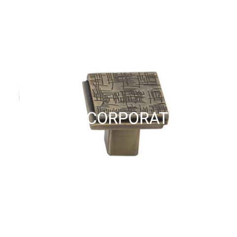 Gaveta de punho liga de zinco de cobre antigo quadrado clássico de 28mm 45mm