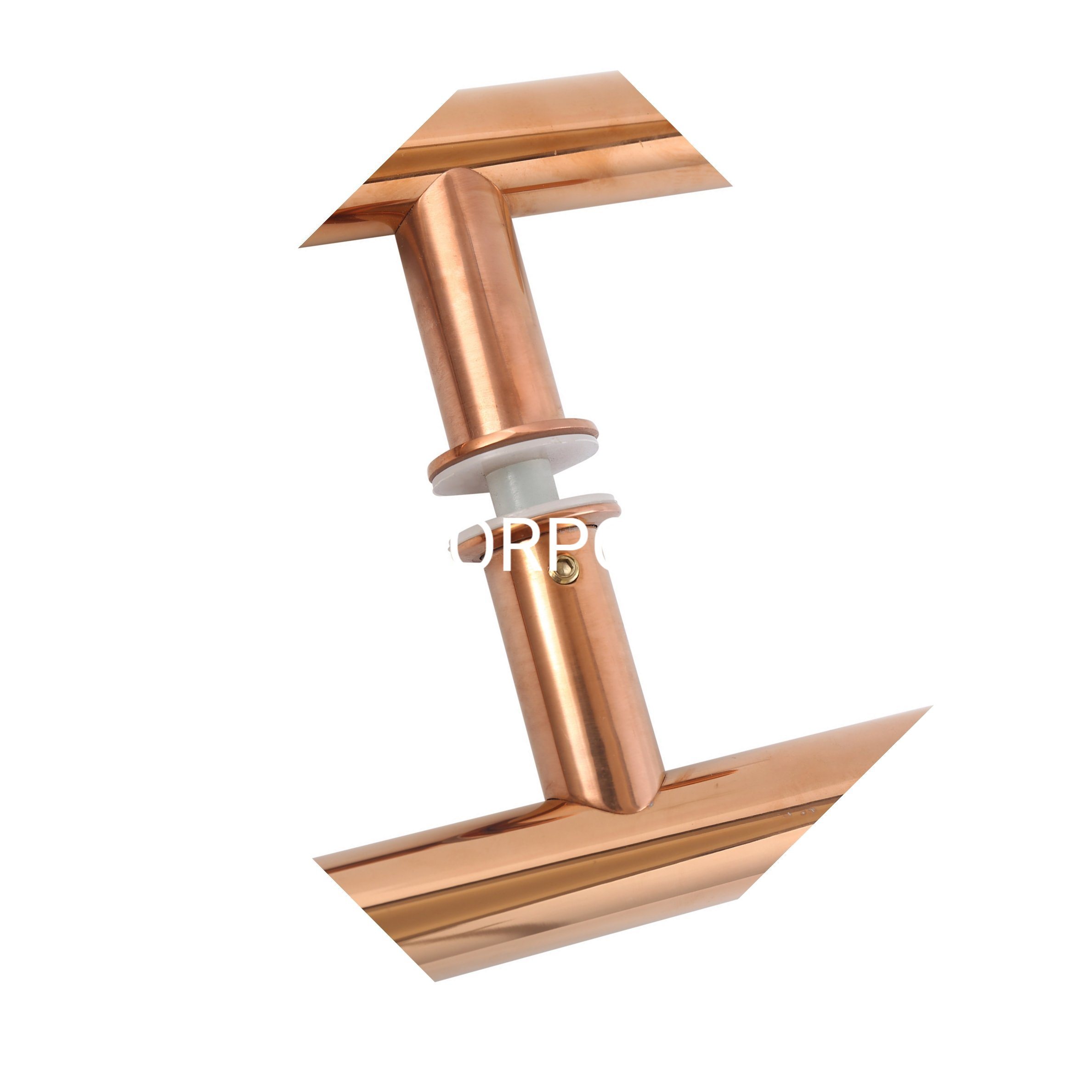 Maçaneta de porta de vidro dourada em aço inoxidável Cc450 Móveis polidos maçaneta maçaneta de porta