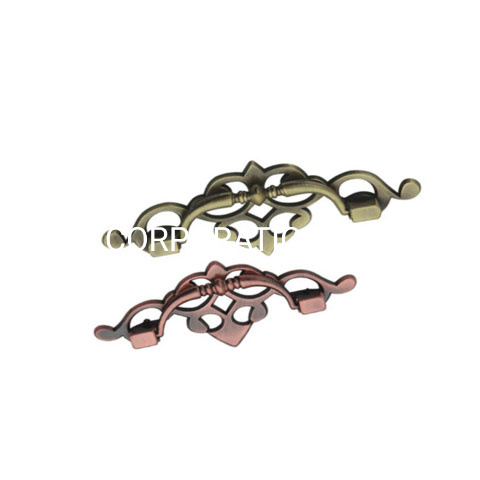 Fornecimento de fábrica em liga de zinco 82 mm maçaneta da porta maçaneta da moda