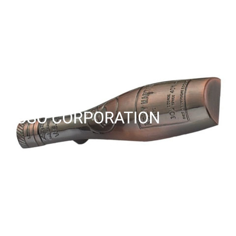 Moda garrafa forma cobre antigo 64mm alça pequena gaveta alça de móveis