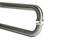 Maçaneta de porta de vidro tubular personalizada, maçaneta de metal de grau, maçaneta de porta de escritório