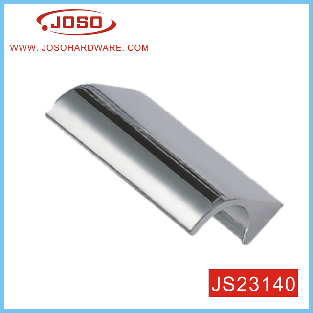 Alça de puxar móveis cromados brilhantes para mesa