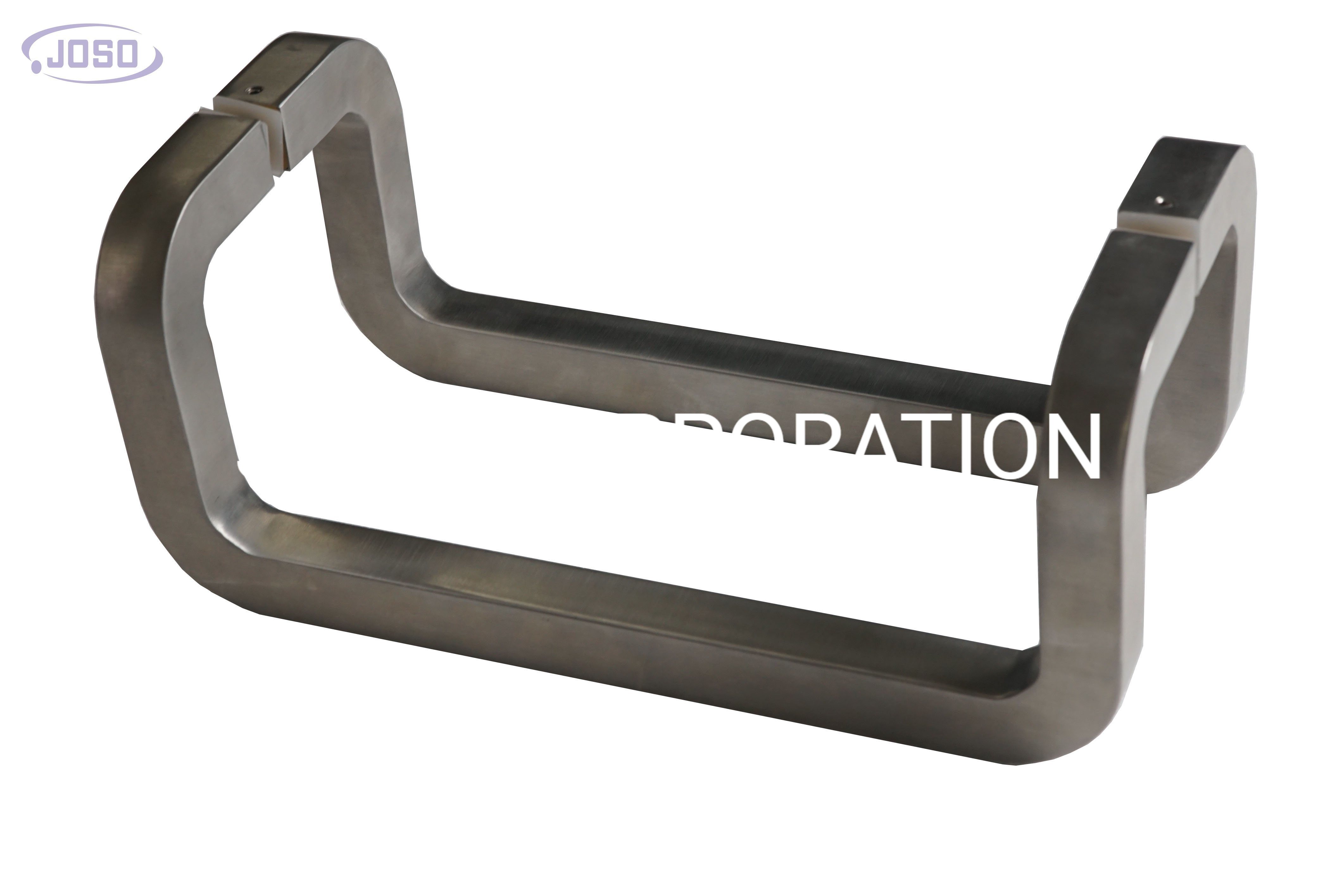 Maçaneta de porta de aço inoxidável com design simples e estilo fashion em forma de H para ferragens de móveis de porta de vidro