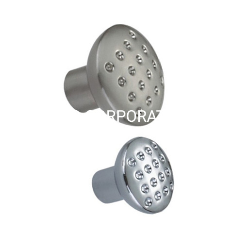 Alça de cogumelo escovada e cromada, maçaneta para móveis