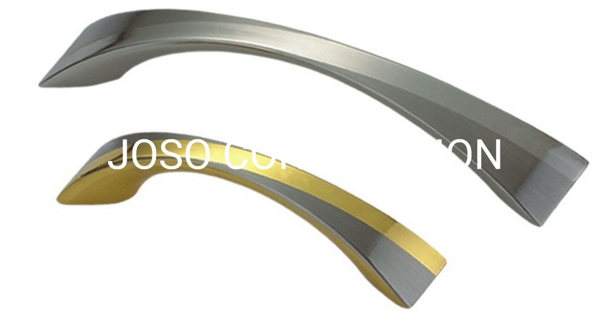 Alça de decoração em liga de zinco estilo europeu alça de metal de cor dupla alça pequena