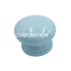 Popular cogumelo colorido de 32 mm em liga de zinco com alça azul de cerâmica para guarda-roupa