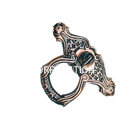 Botão de gaveta de liga de zinco clássico decorativo de 40mm Botão de cozinha Botão do armário