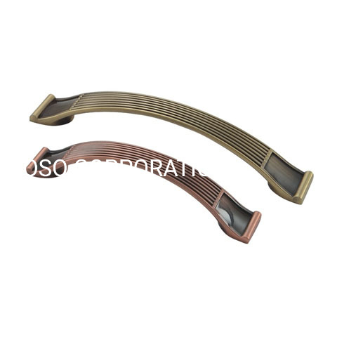Punho clássico da cozinha do punho do estilo europeu de cobre antigo liga de zinco de 96mm