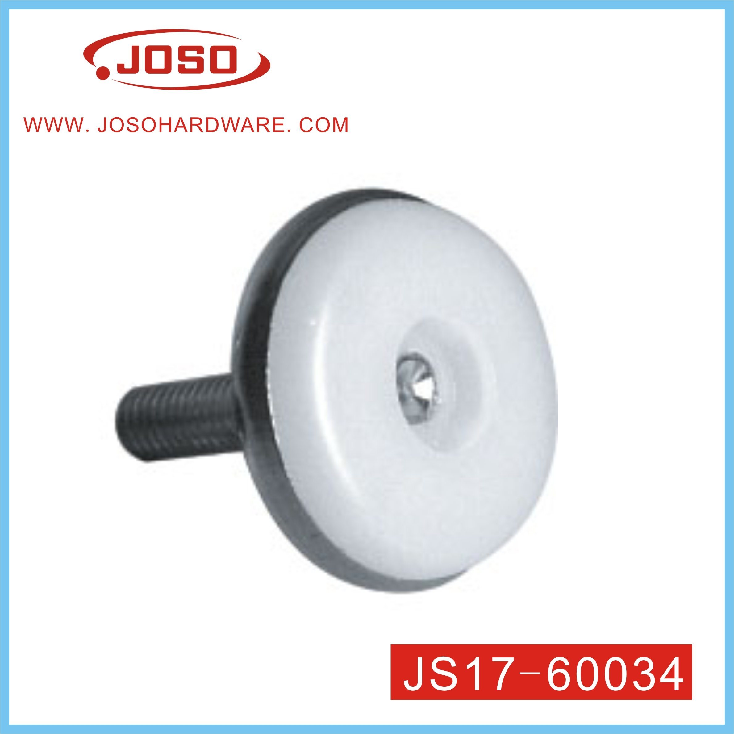 Parafuso ajustável de aço branco de ferragens para móveis para conector