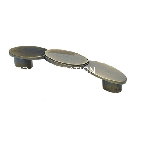 Punho delicado liga de zinco do armário da mobília do estilo do arco de 96mm da forma