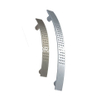 Venda por atacado de liga de zinco 128mm banhado a ouro arco ondulado alça de gaveta de guarda-roupa