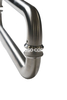 Maçaneta de porta de vidro tubular personalizada, maçaneta de metal de grau, maçaneta de porta de escritório