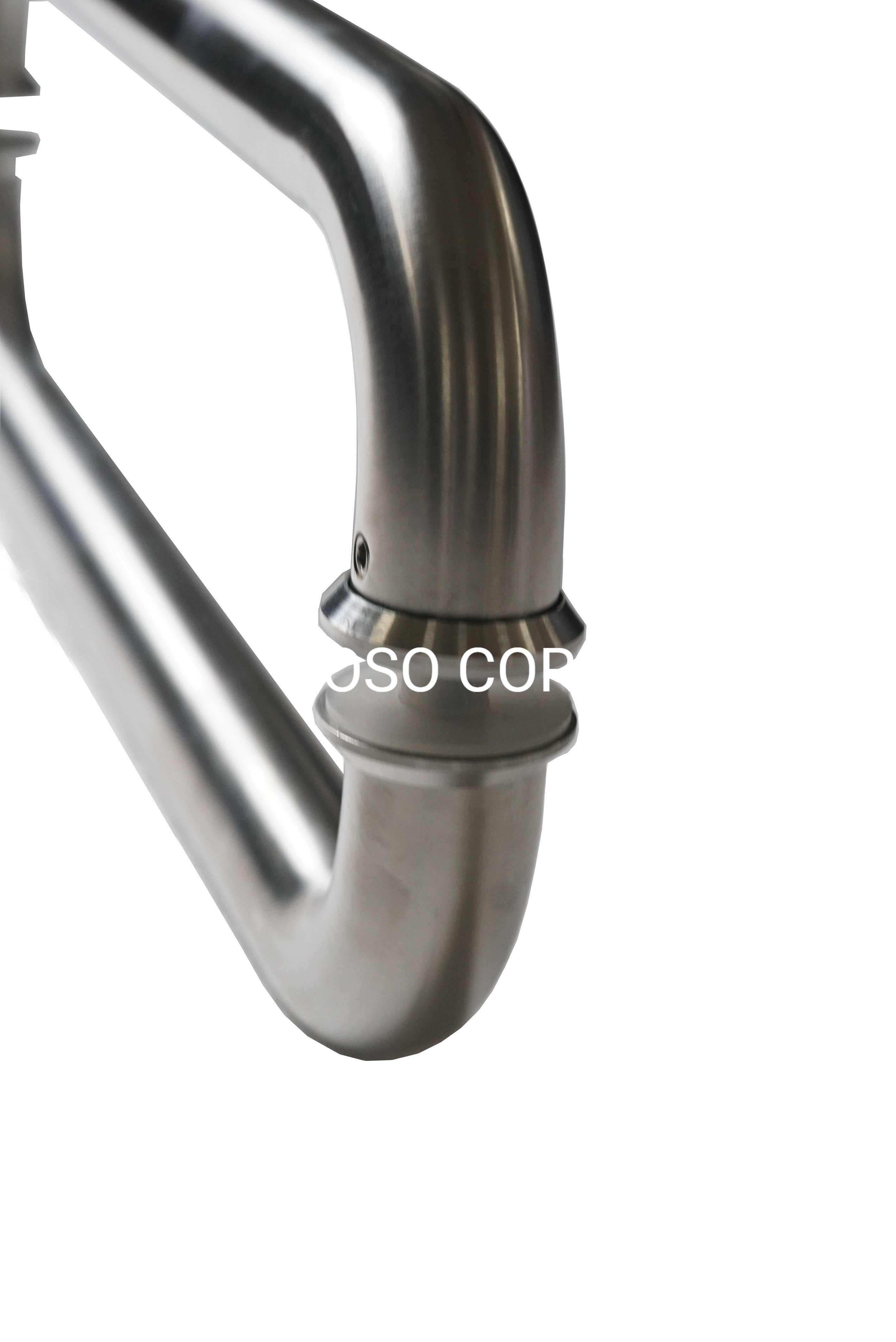 Maçaneta de porta de vidro tubular personalizada, maçaneta de metal de grau, maçaneta de porta de escritório